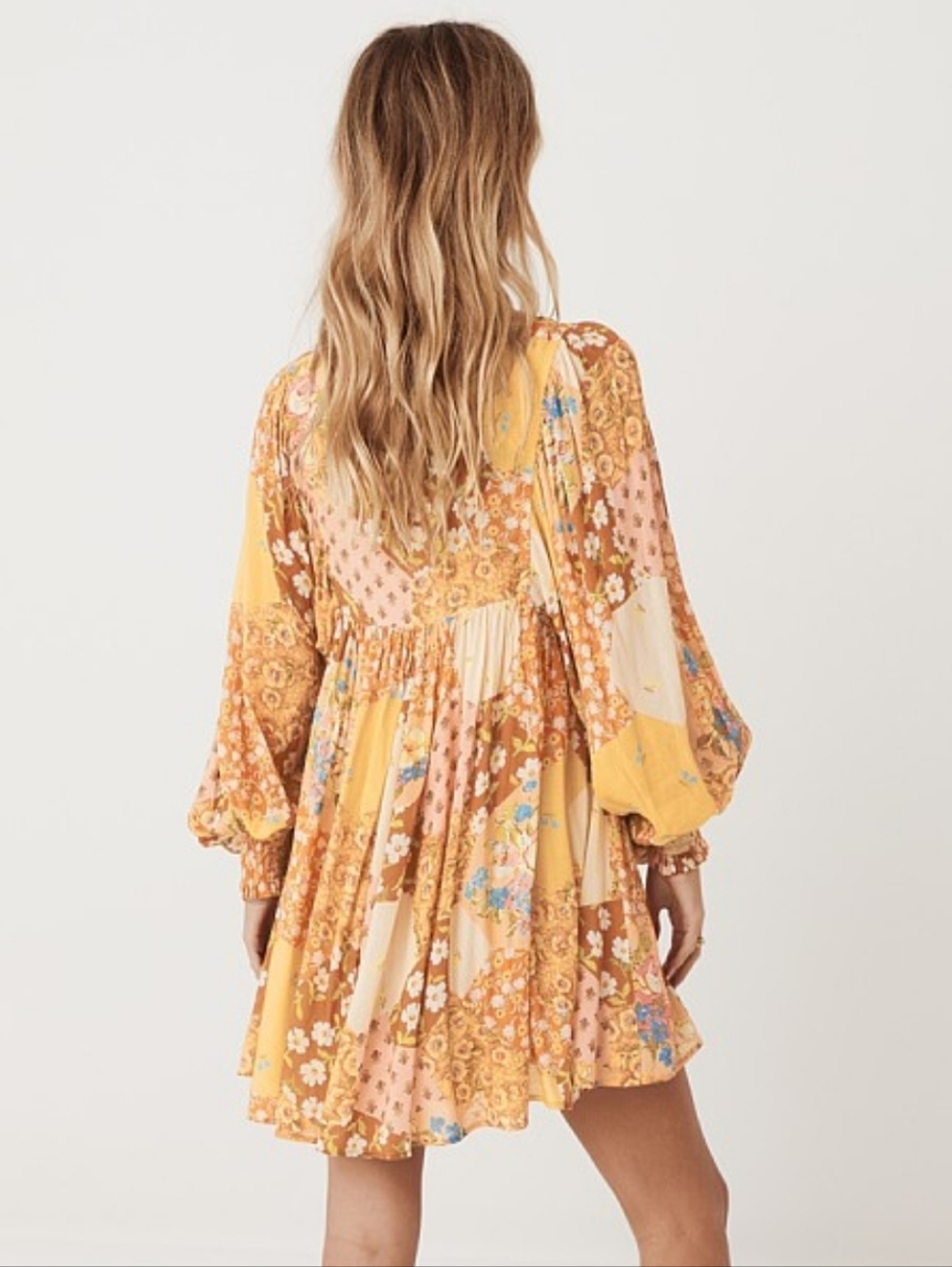 Spell~ Freda Boho Mini Dress (Amber) - Picture 5 of 13